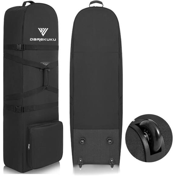 Golf Travel Bags for Airlines with Adjustable Support Rod and Detachable Strap - Picture 1 of 7